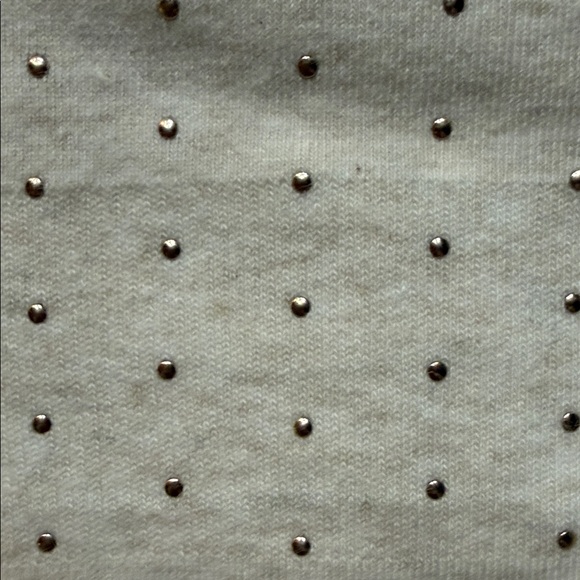 🥯🥯🥯 ankle length cream, color, socks with gold dots, and a gold grip - Picture 5 of 5